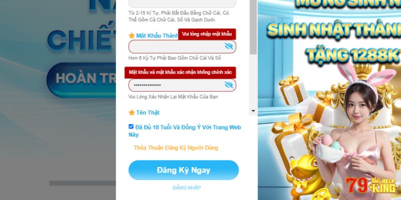 Hướng dẫn đăng ký 79KING từ A đến Z dành cho tân thủ